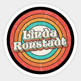 Linda Proud Name - Vintage Grunge Style Sticker